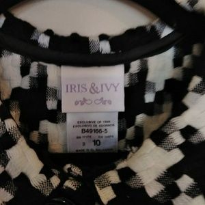 Black and white dress size 10 iris and ivy